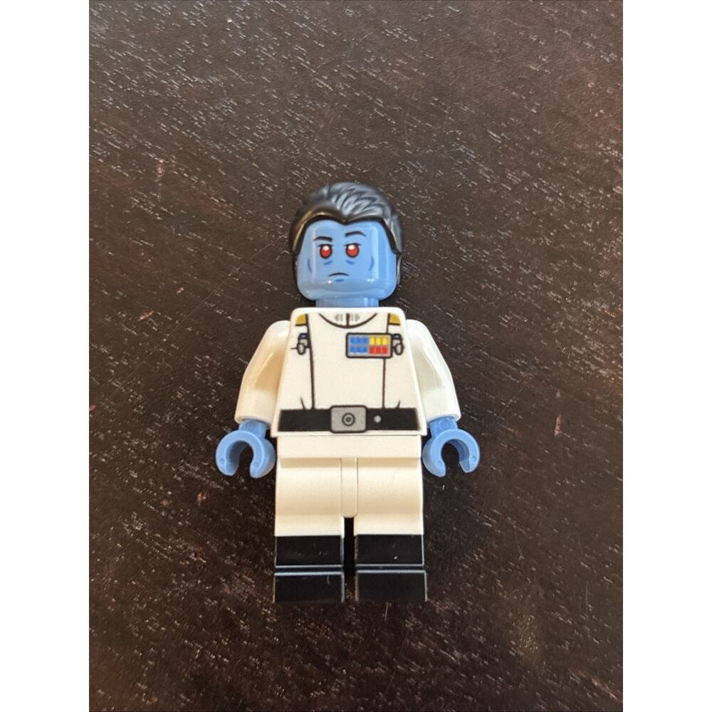 Lego Grand Admiral Thrawn Minifigure #sw1356 - Med Blue Skin Star Wars Brand New